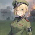 邪悪な笑顔の女軍人 3枚目