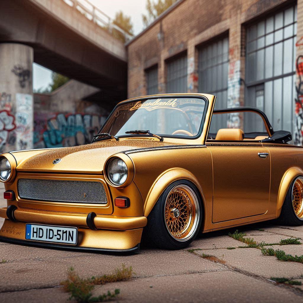 ゴールドカラートラバントのドリ車 | の人気AIイラスト・グラビア