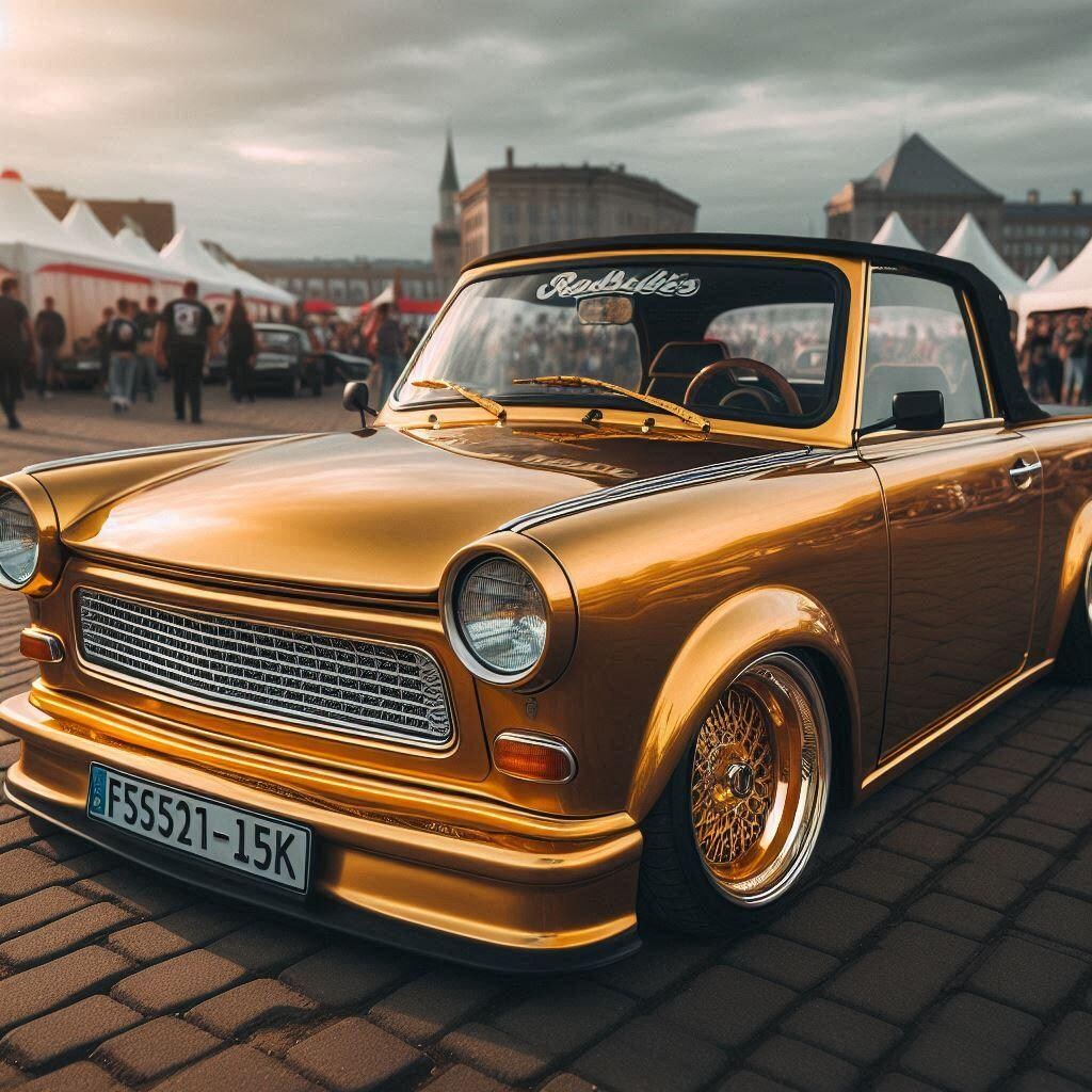 ゴールドカラートラバントのドリ車