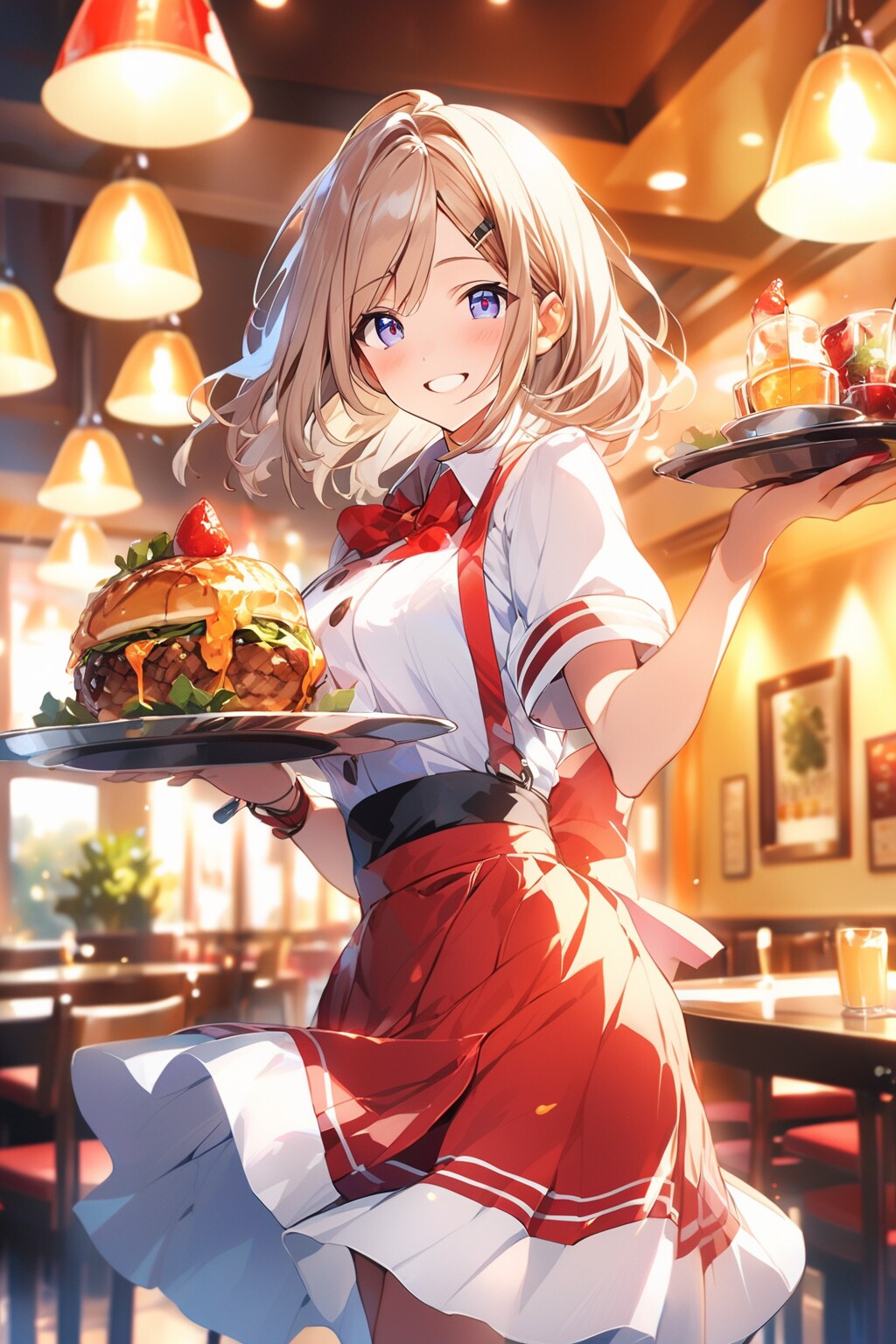 ウェイトレスの女性 19歳 | の人気AIイラスト・グラビア