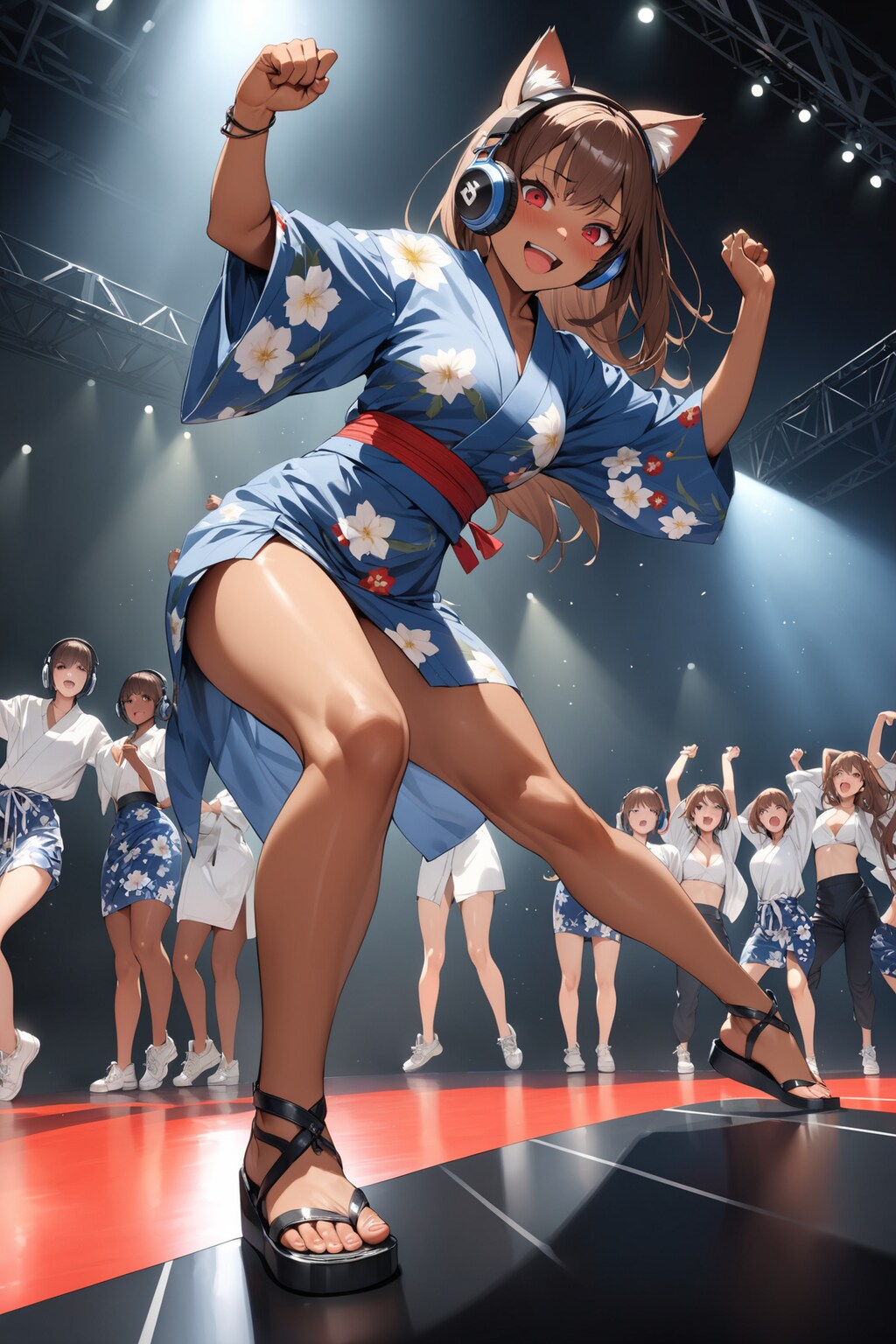 ネコミミ浴衣ライブにゃん X910