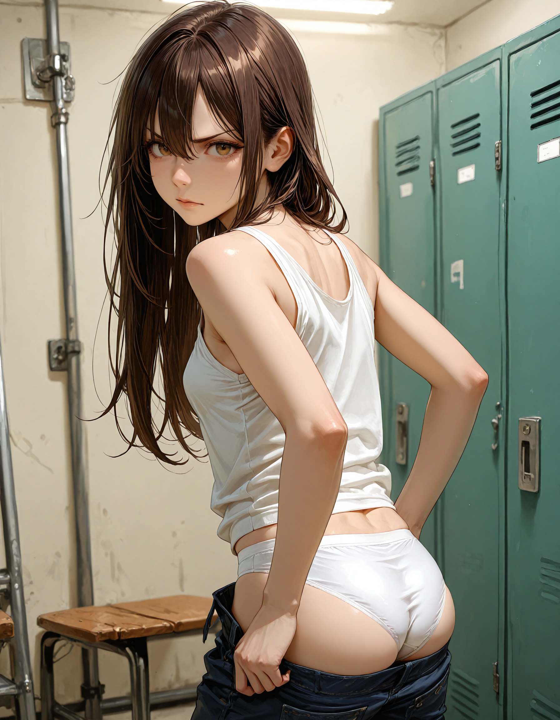 美雪の着替えを覗いてしまった