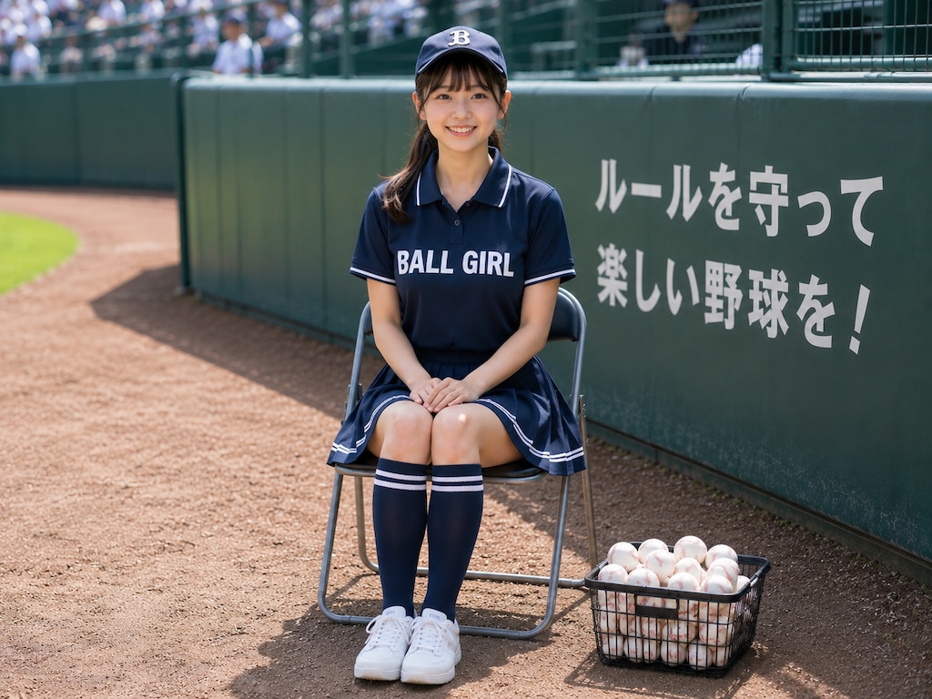 ボールガールの女の子