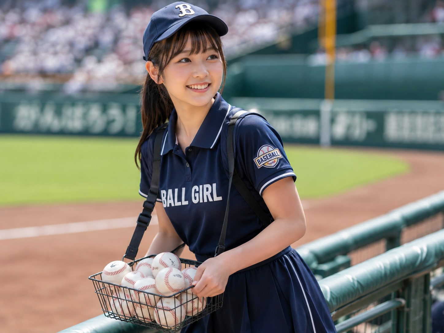 ボールガールの女の子