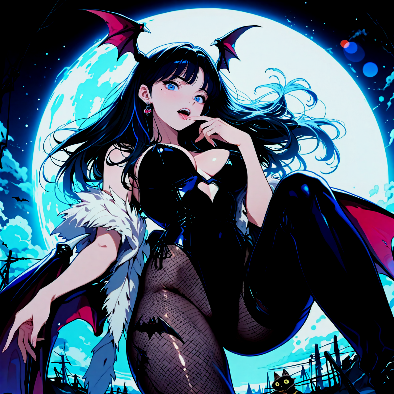 月夜に惑う、あいの真夜中コスプレ