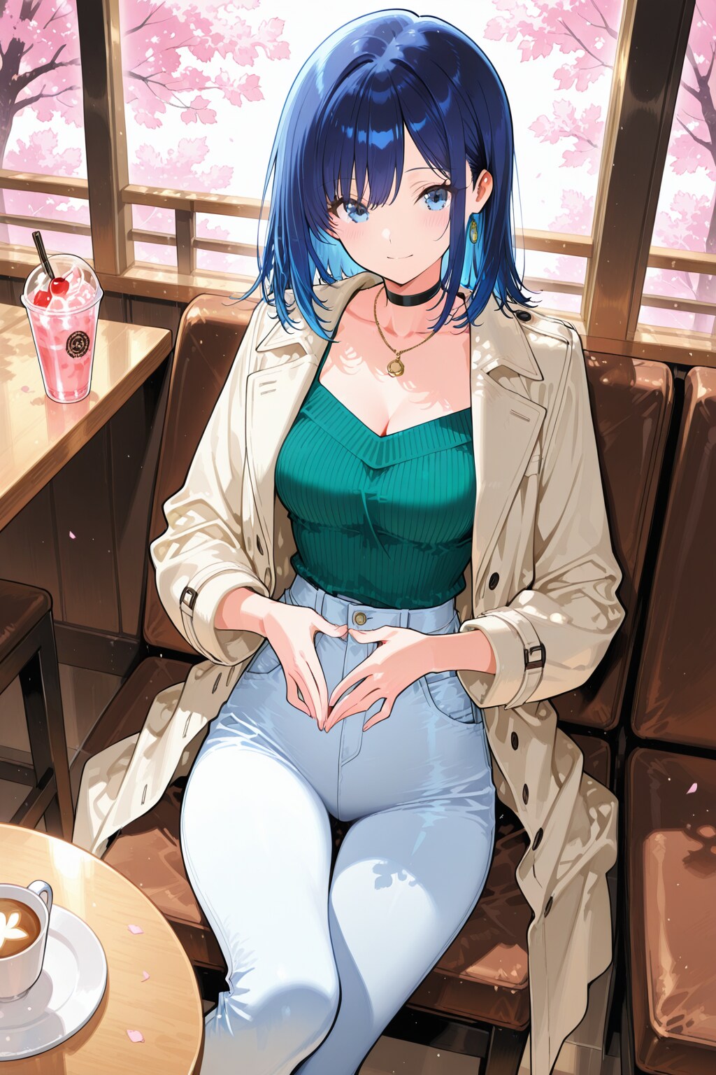 カフェで休む眞琴