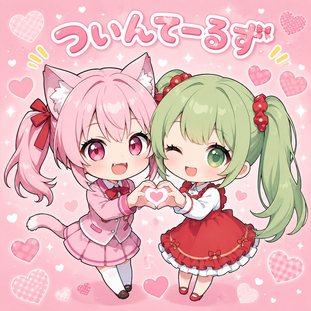 あおいちゃんと♡マークだにゃん！！