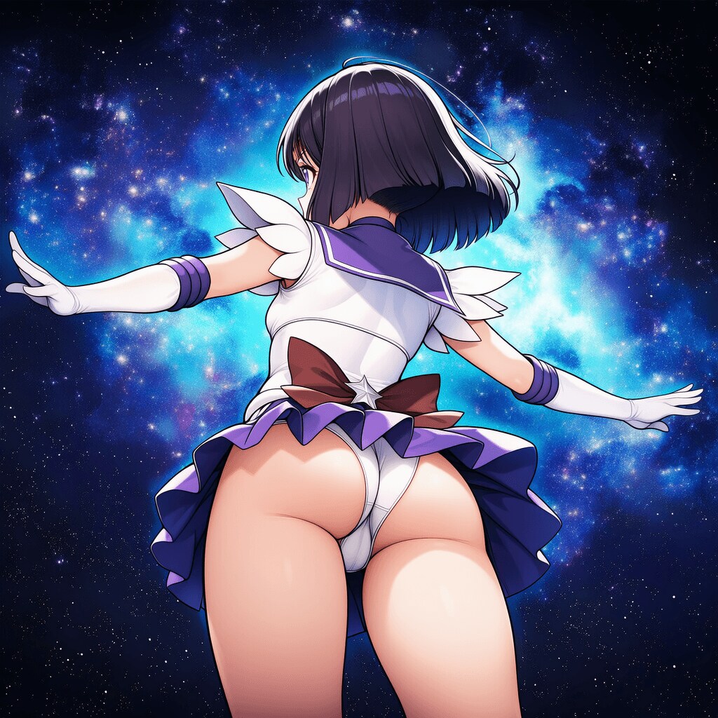 宇宙を見上げる