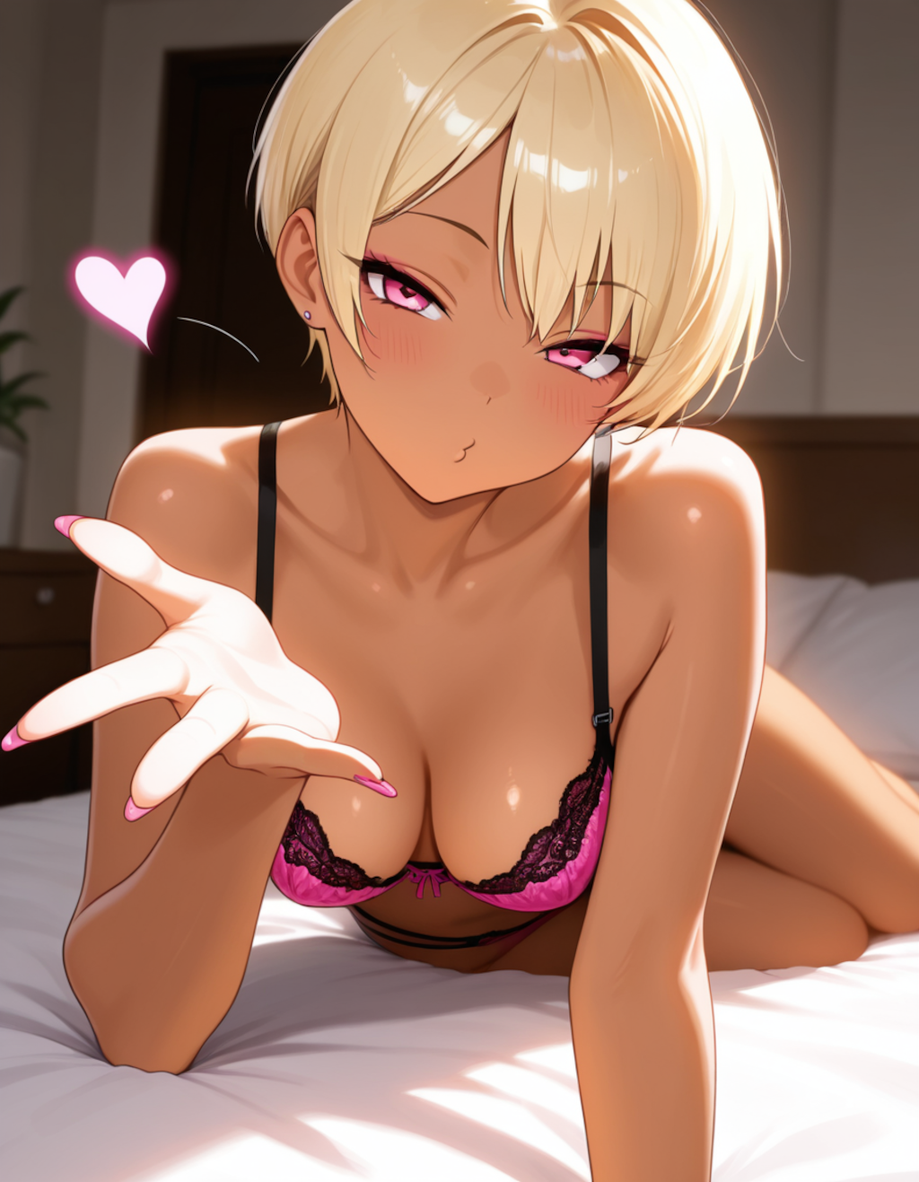 ギャルの投げキッス