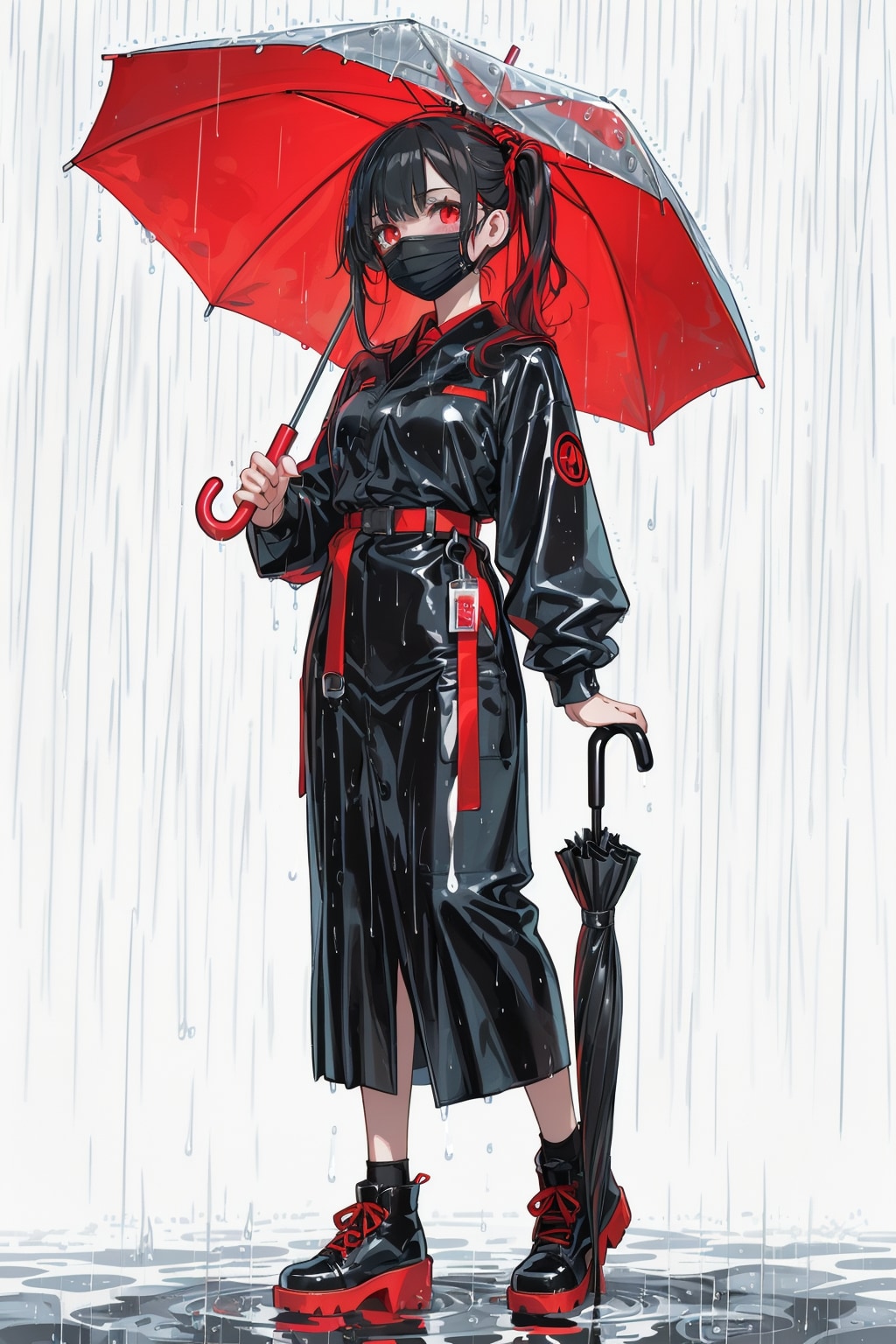 雨 -ピタパタ- | の人気AIイラスト・グラビア