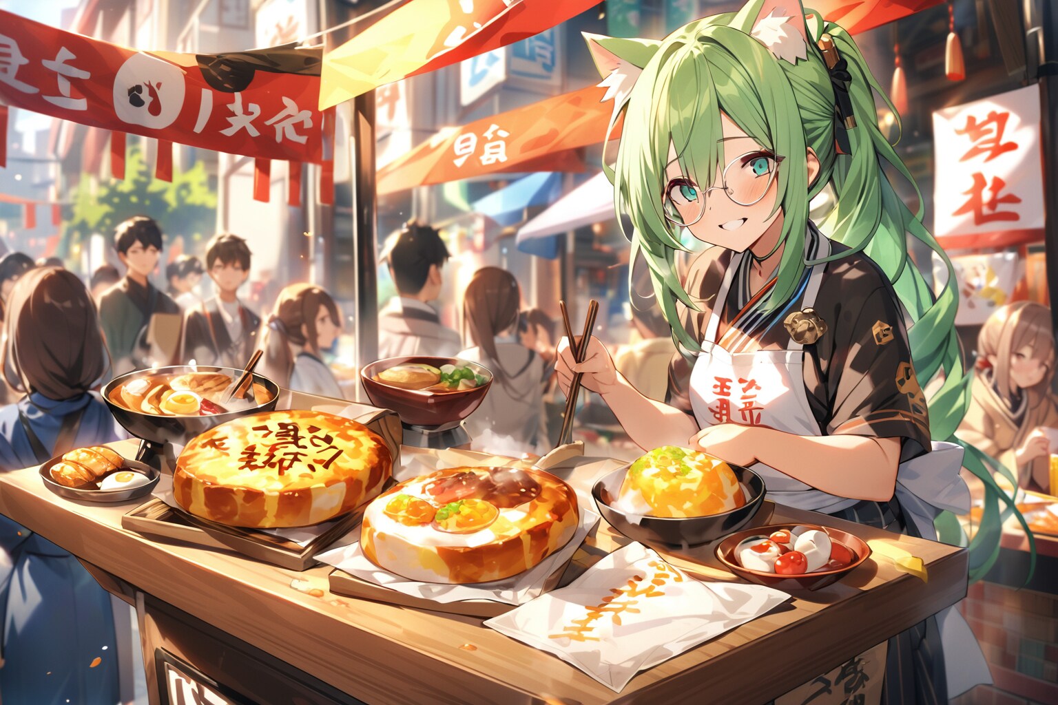 VEGA通りで任意焼き | の人気AIイラスト・グラビア