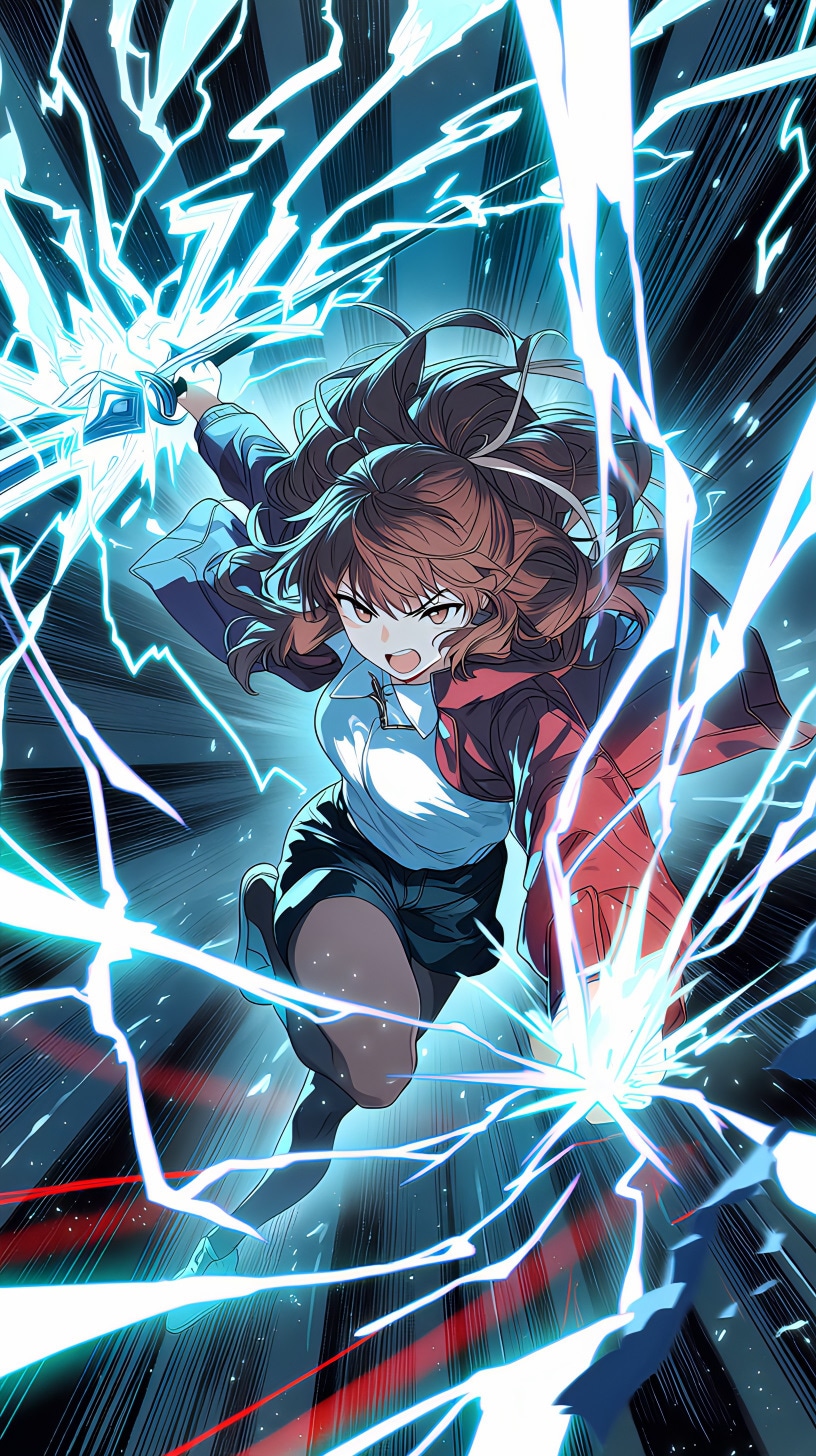 電撃少女の覚醒の夜 | の人気AIイラスト・グラビア