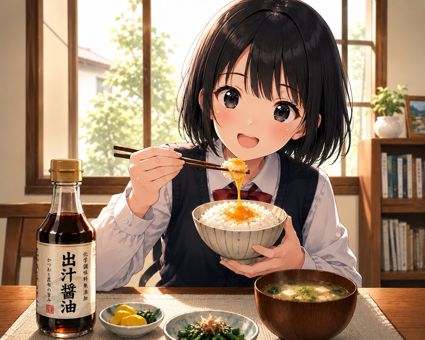 TKGを食べている女の子