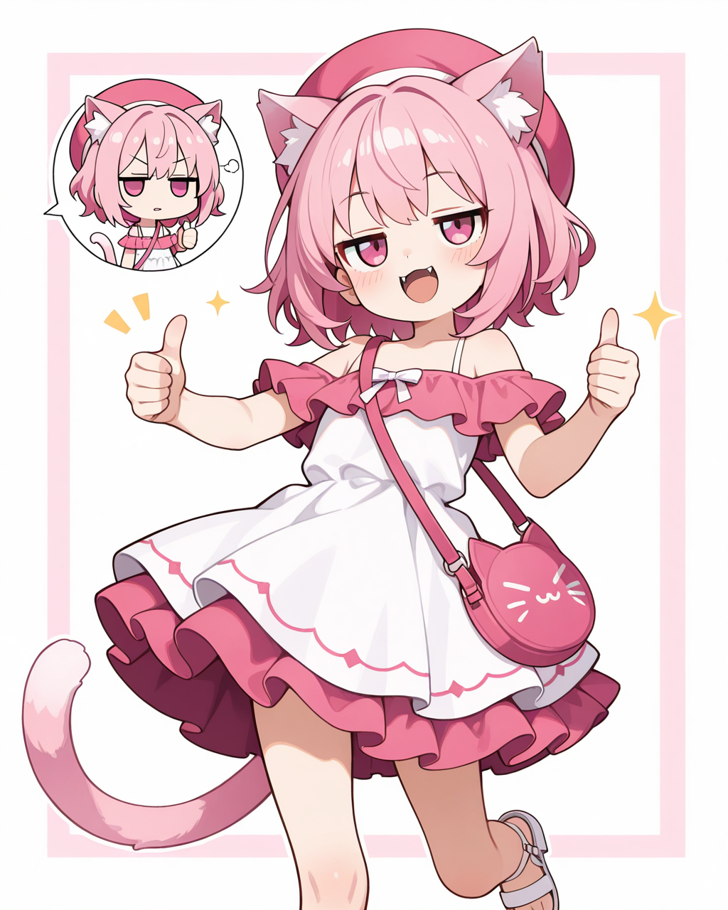 真・ねこちゃんの夏コーデ♡