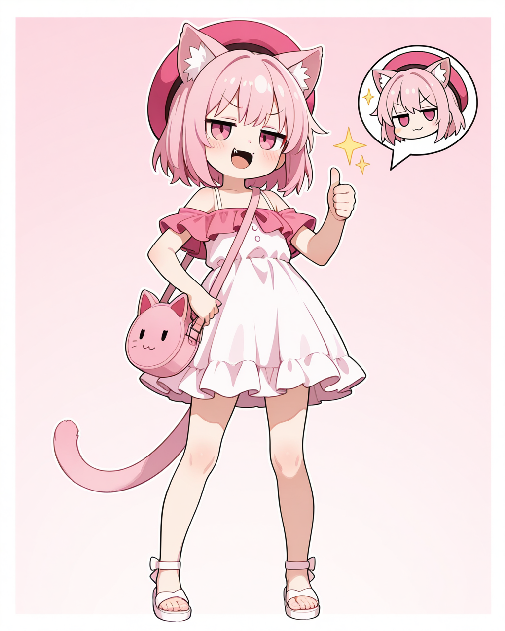 真・ねこちゃんの夏コーデ♡