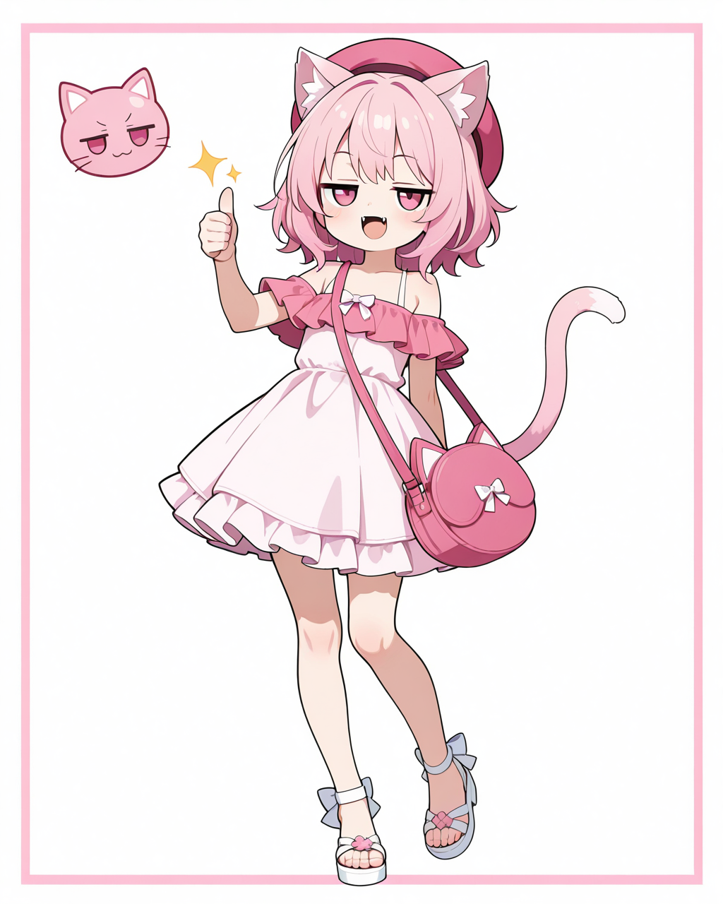 真・ねこちゃんの夏コーデ♡