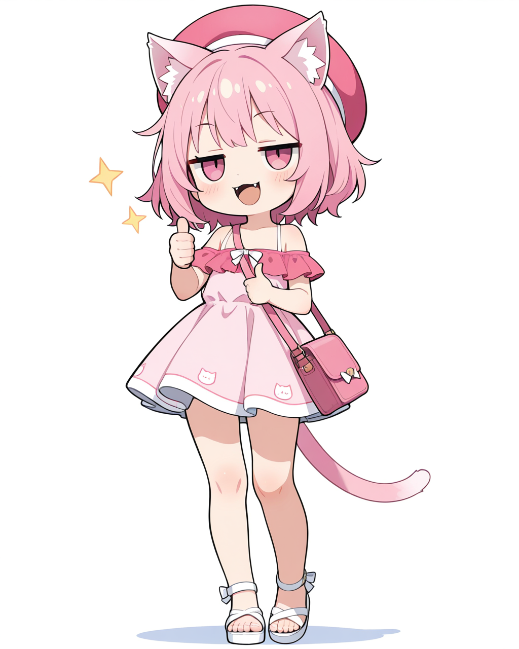 真・ねこちゃんの夏コーデ♡