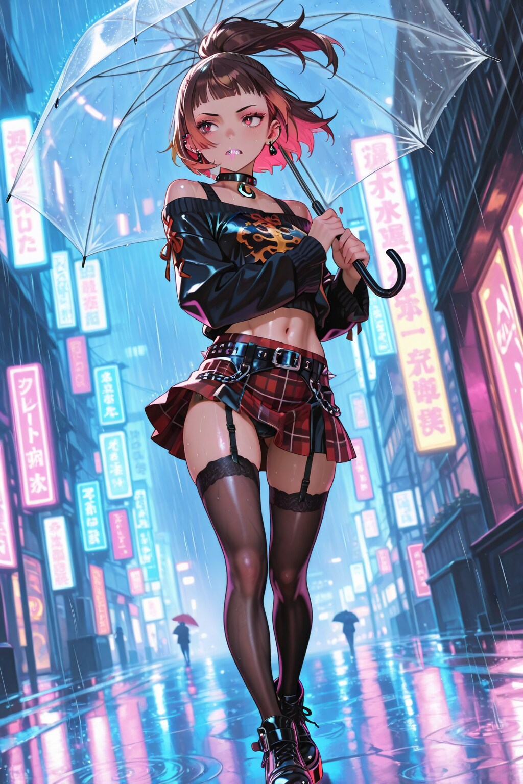 雨の中のゲラ子