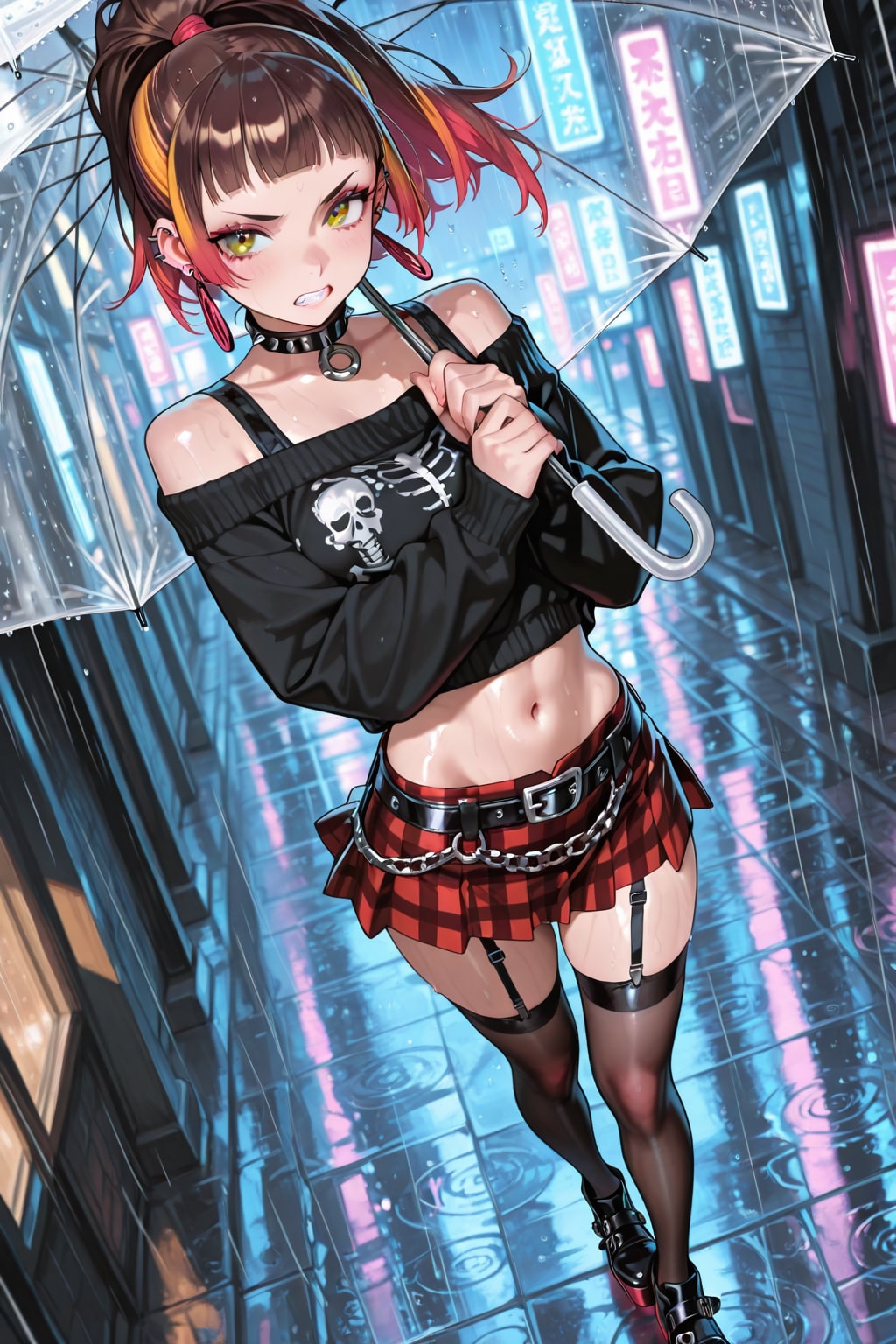 雨の中のゲラ子