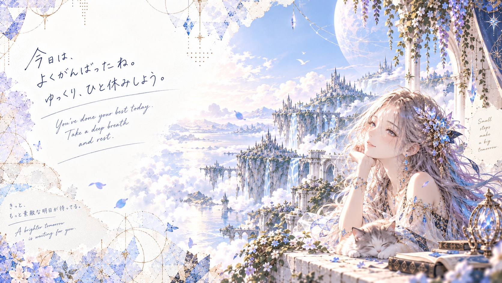 You've done your best today. Take a deep breath and rest.  You've done your best today. Take a deep | の人気AIイラスト・グラビア