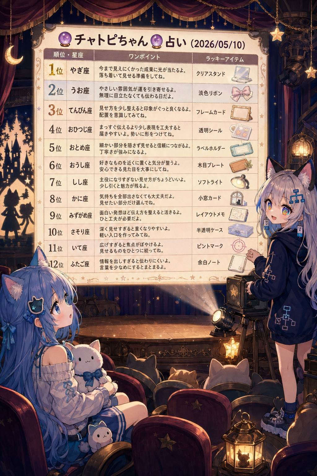 チャトピちゃん占い(05/10) | の人気AIイラスト・グラビア