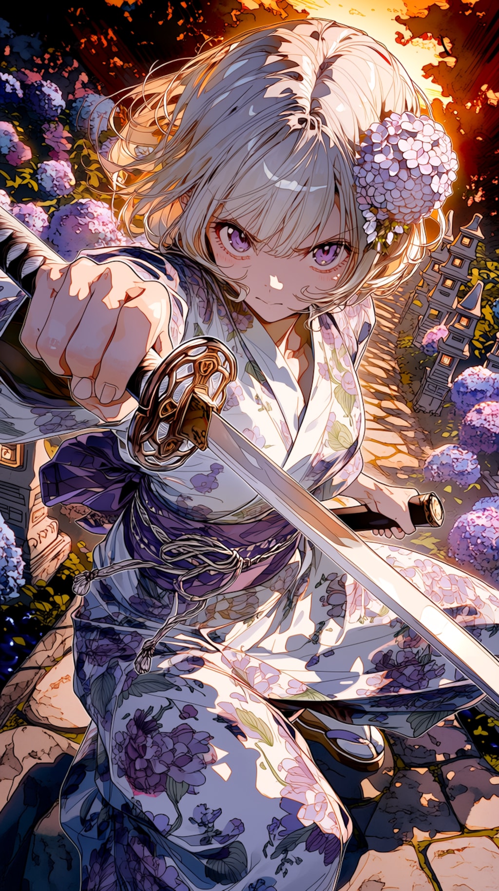 Hydrangea Princess 「紫陽花の姫君」