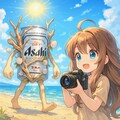 ヌーディズムなビール缶とカメラマンの小さな女の子 5枚目