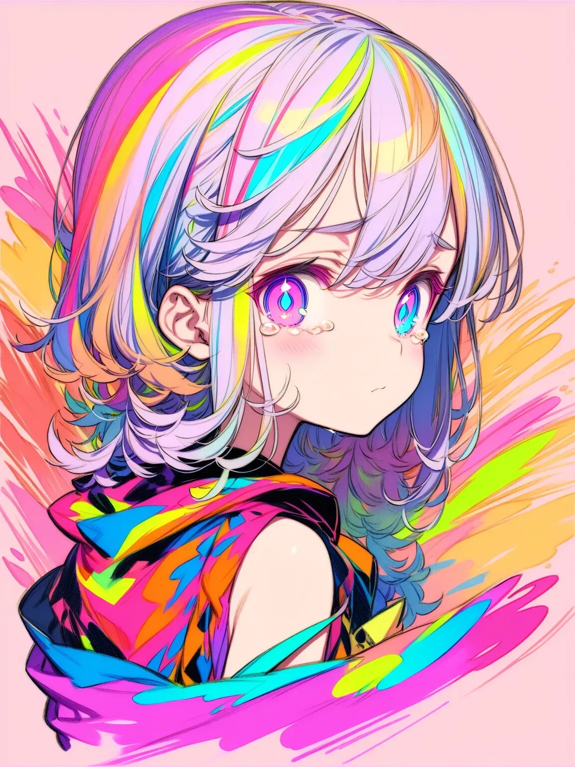 涙目ガール | の人気AIイラスト・グラビア