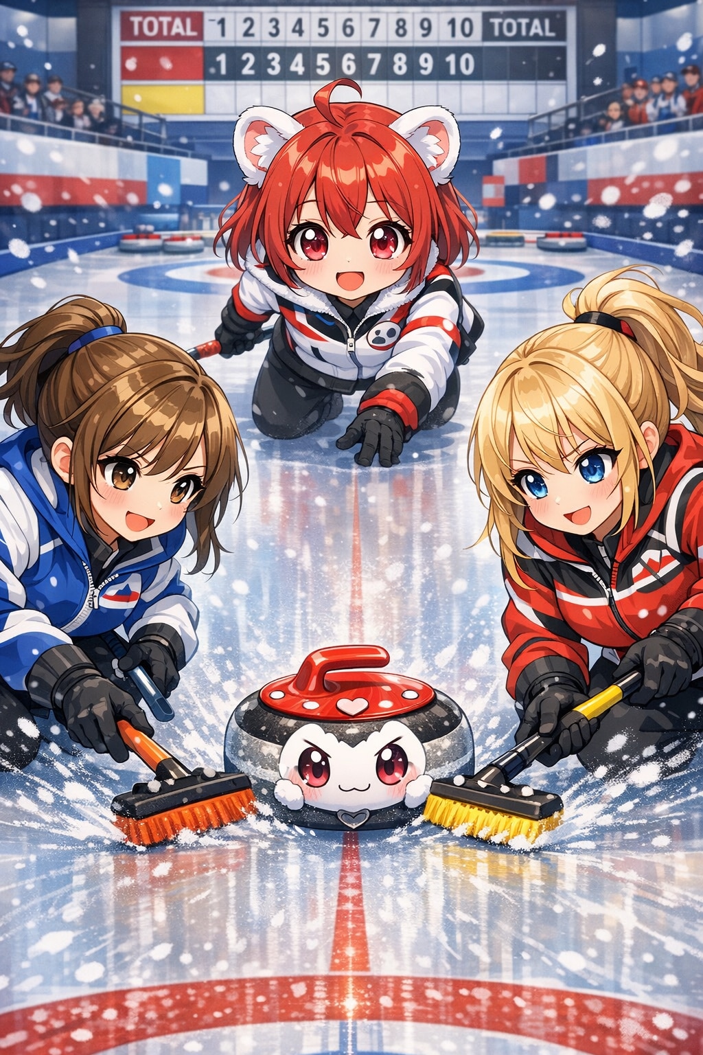 カーリング　オコジョさん