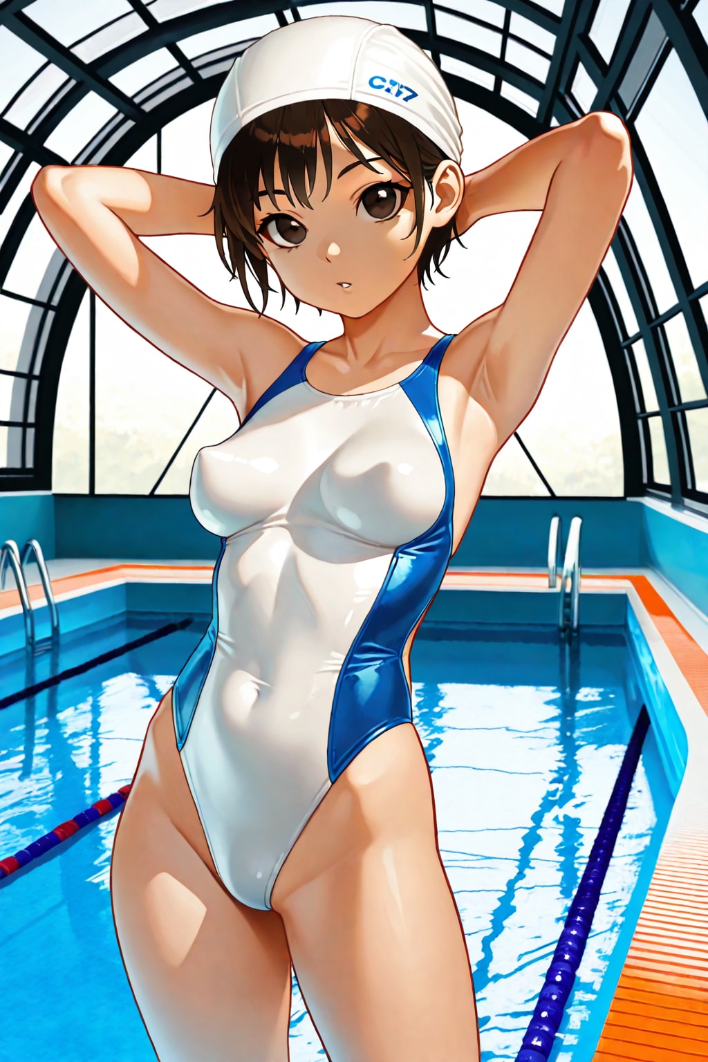 今日はプールでの撮影
