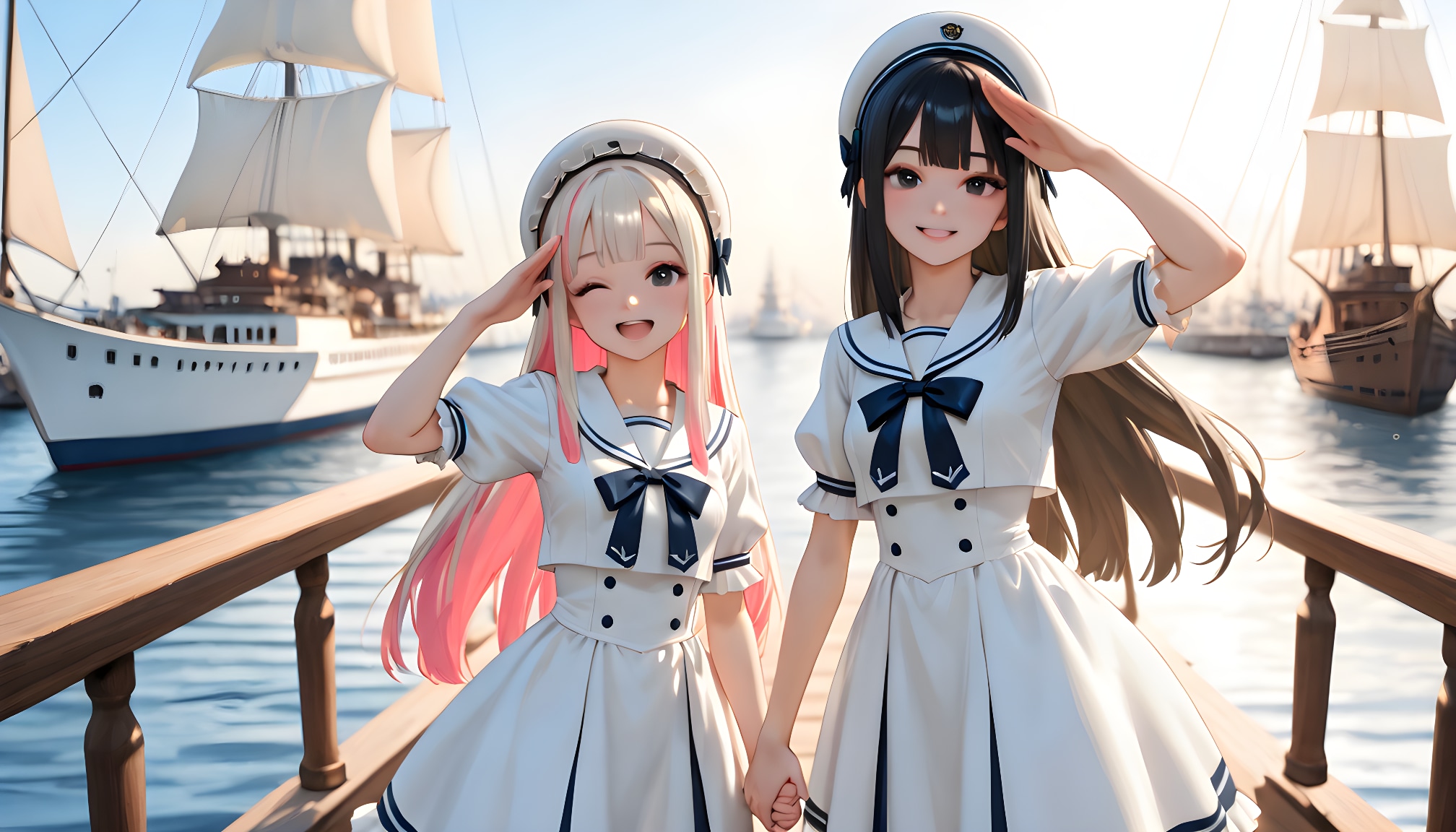 【港の風景画展】08 | の人気AIイラスト・グラビア