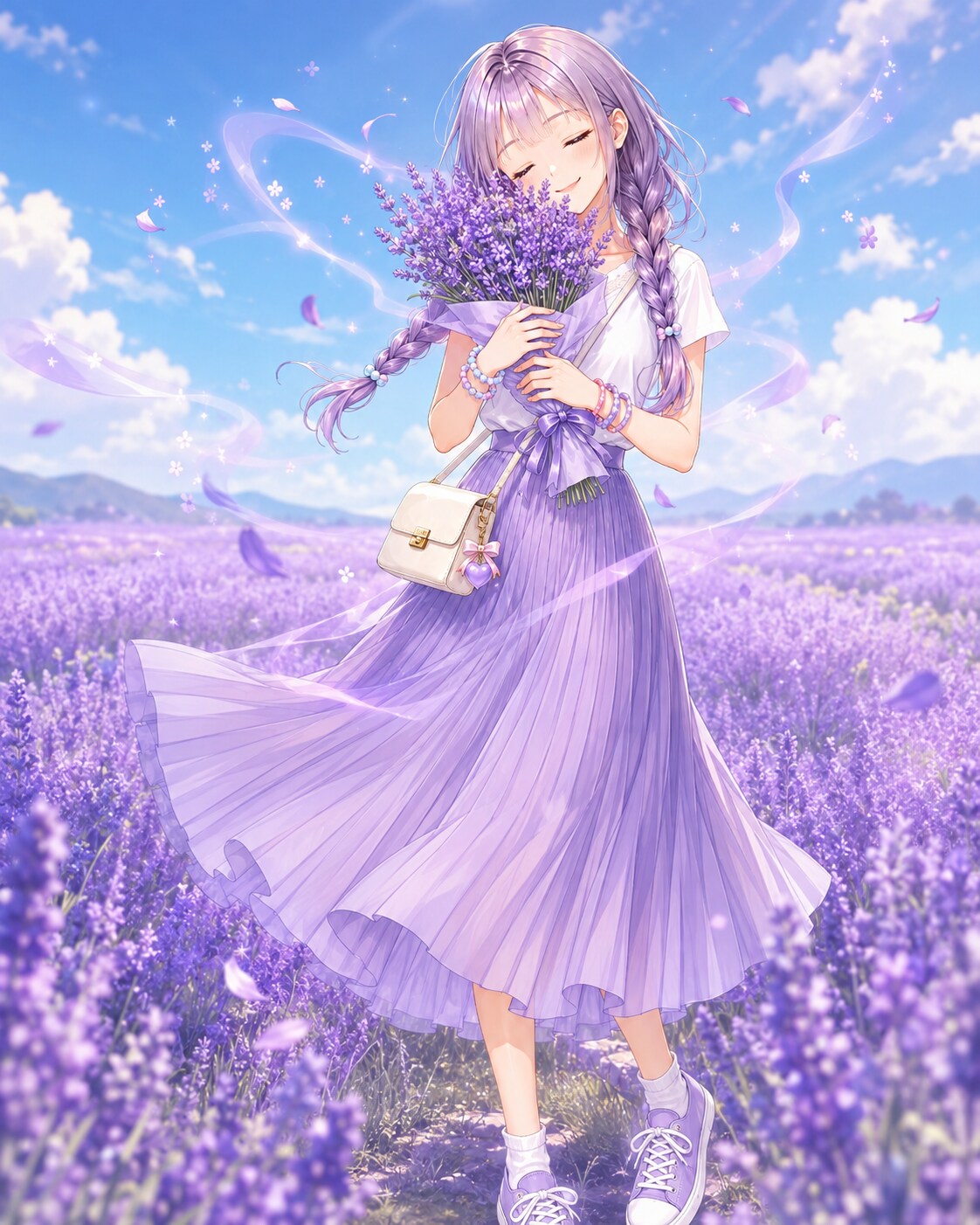 [企画]ラベンダーの香り🪻（ラベンダーちゃん） | の人気AIイラスト・グラビア