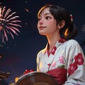 浴衣で夏祭り 2枚目