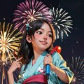 浴衣で夏祭り 3枚目
