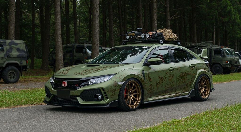 シビックタイプR軍用車