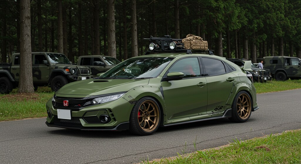 シビックタイプR軍用車