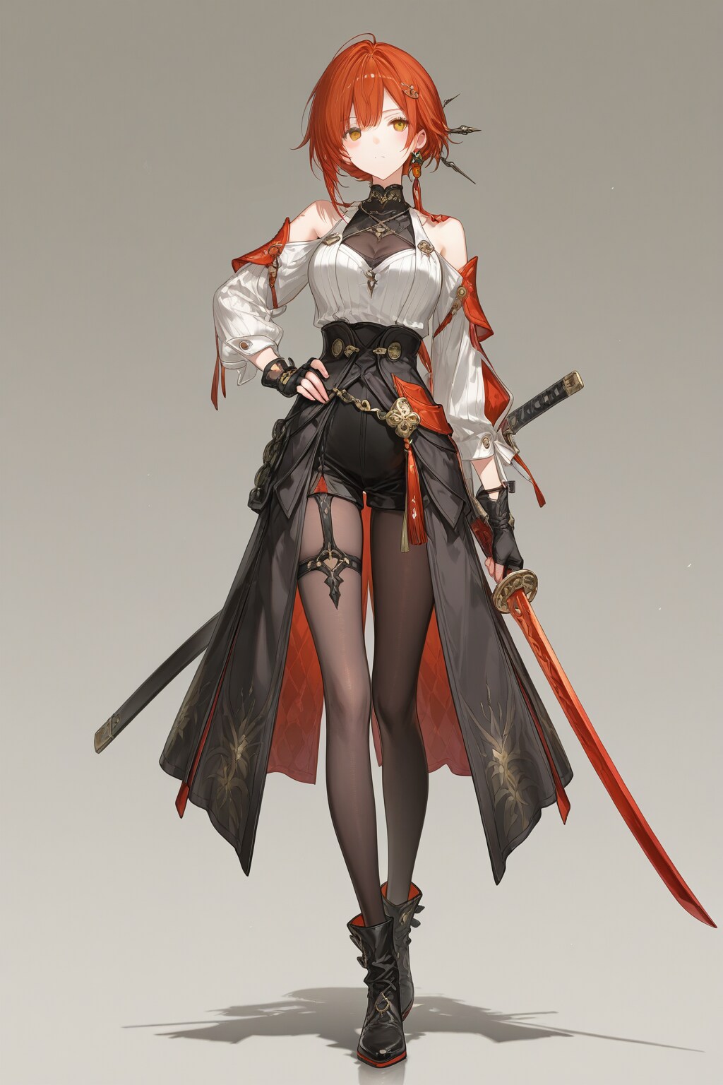 『顔文字No12(◞‸◟)クールビューティー剣士？』