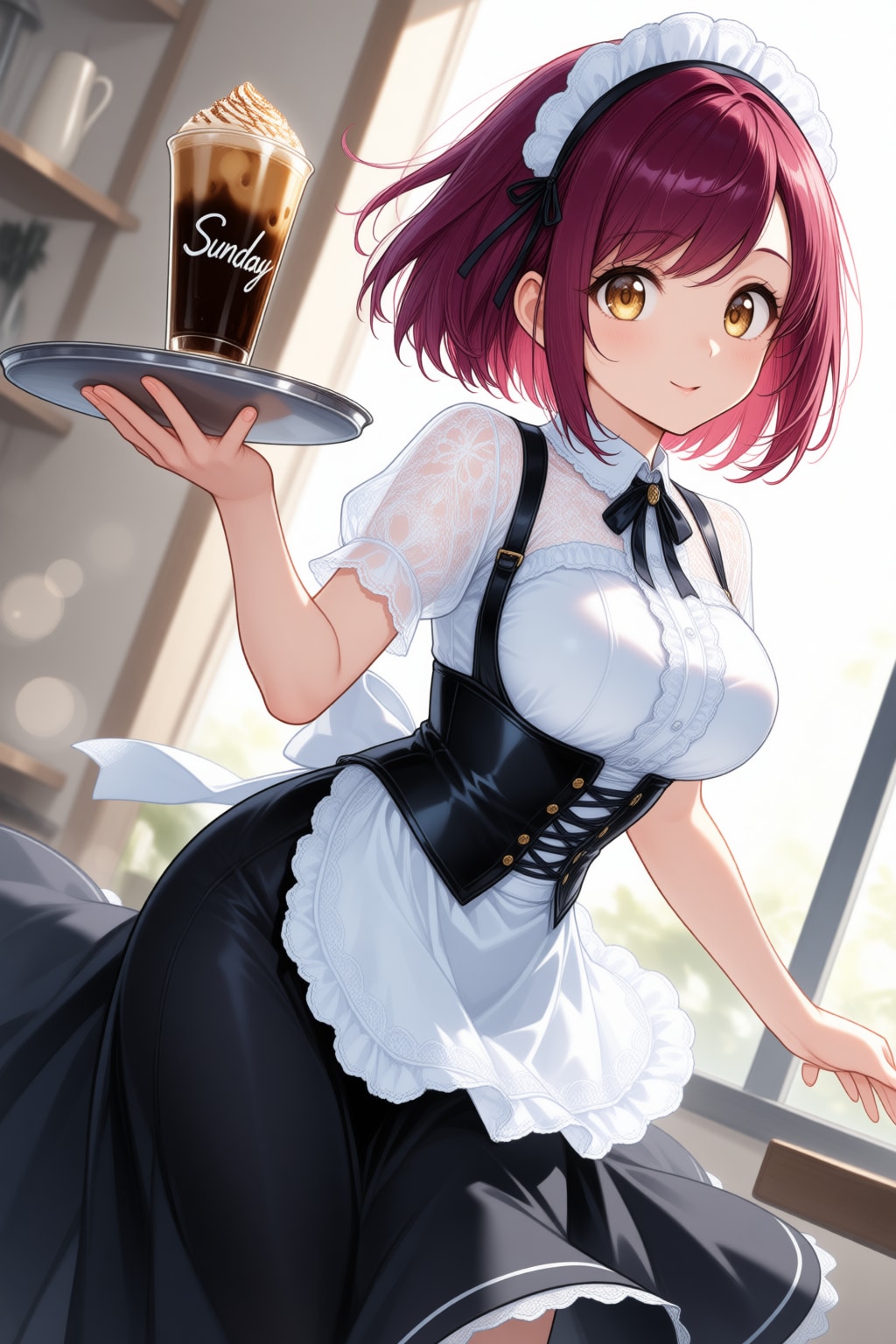 おはようございます（挨拶メイドの芽衣ちゃん）