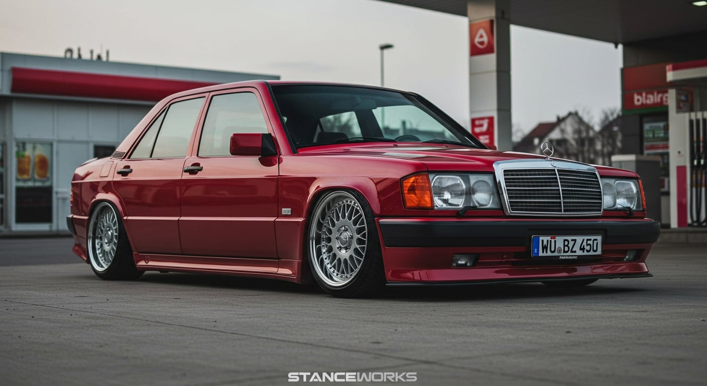 スタンスワークスメルセデスベンツセダン | の人気AIイラスト・グラビア