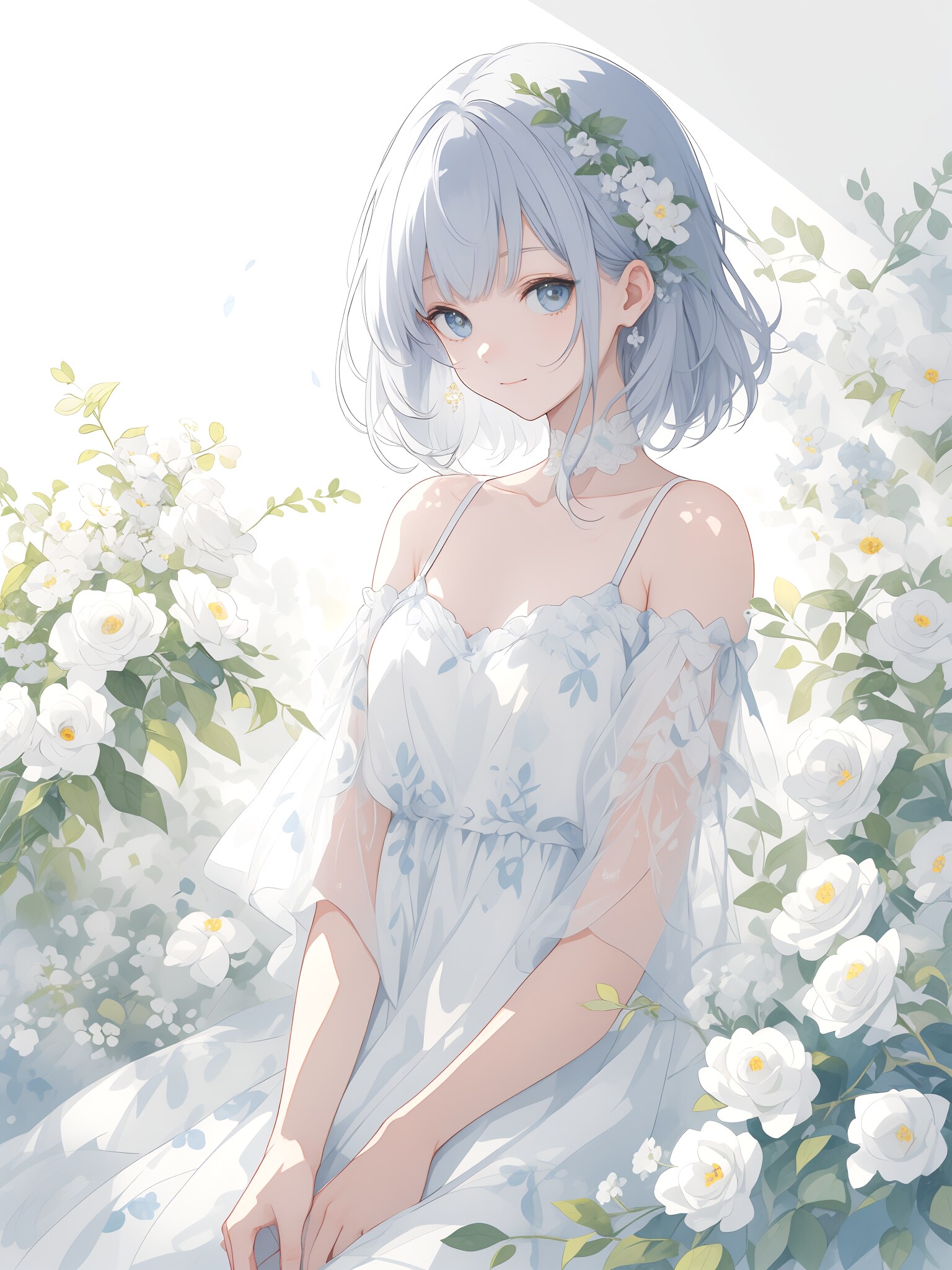 white short hair | の人気AIイラスト・グラビア