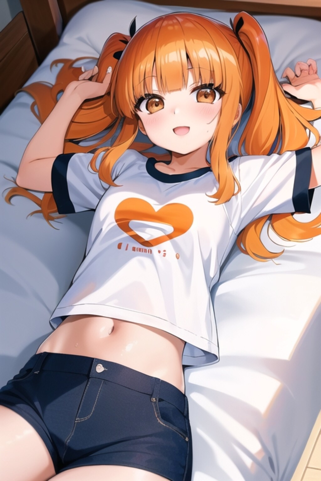 寝台橙髪娘（2）