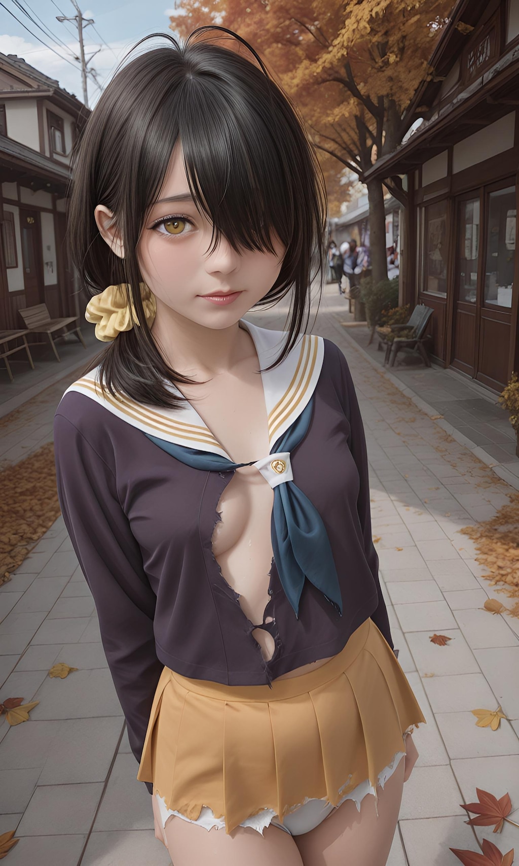 紫雲寺ことの(紫雲寺家の子供たち)風な女性①