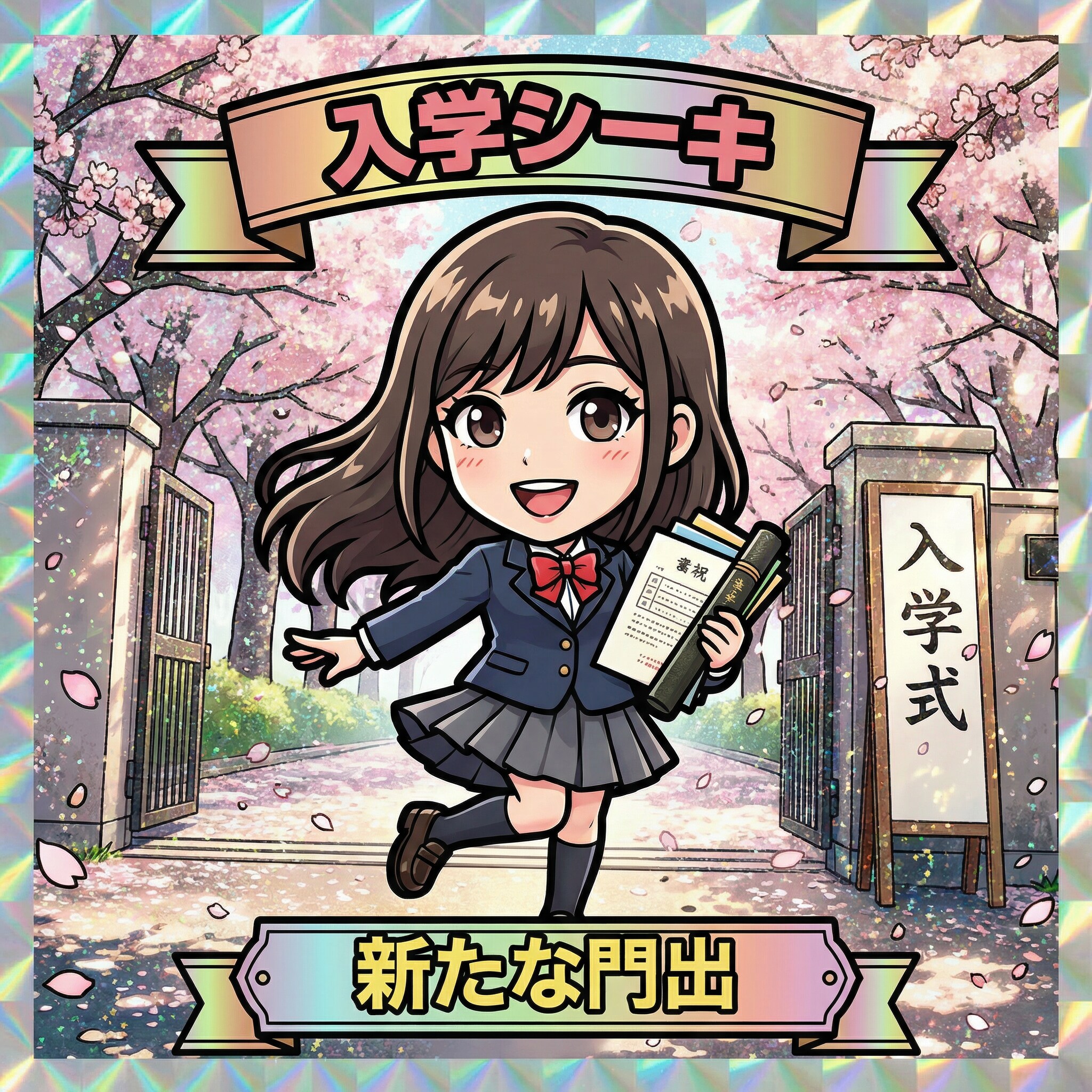 入学式シール | の人気AIイラスト・グラビア
