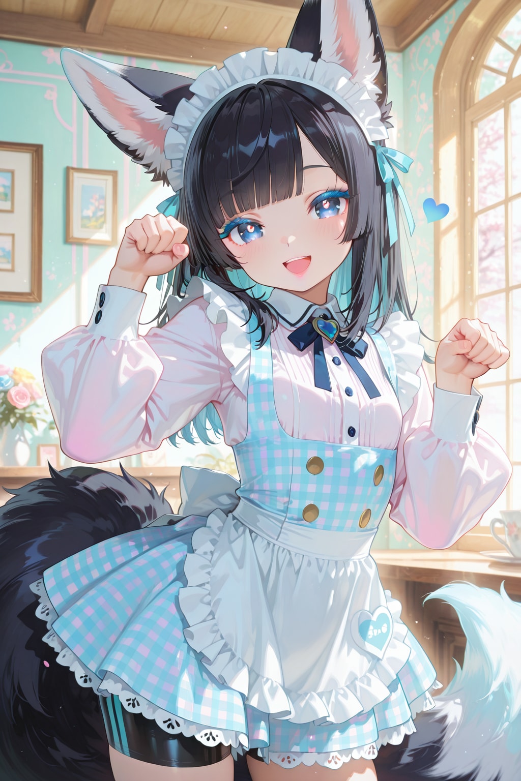 がぉー❤️……あ❤️どう見ても猫ポーズだよね❤️