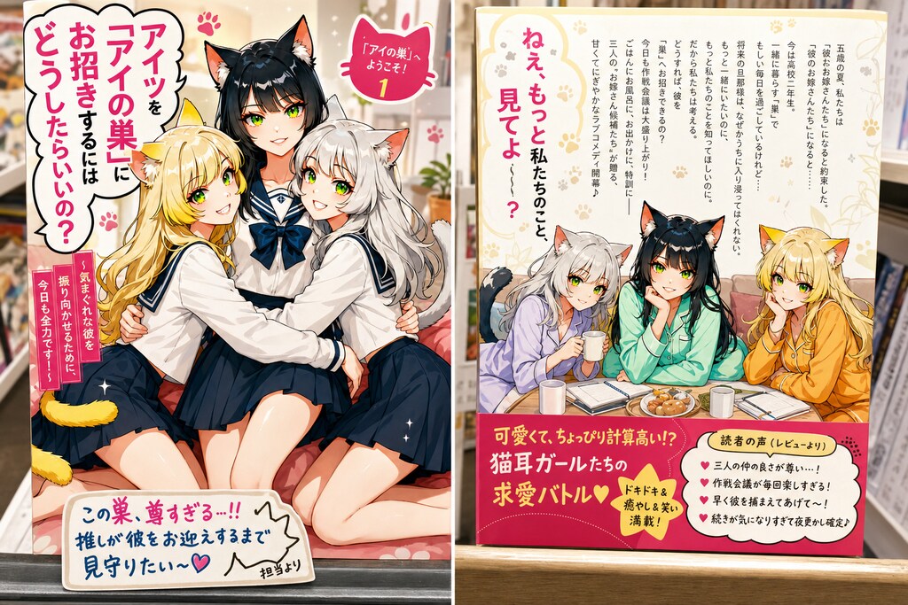 「うちの子三人娘」がラノベになりました！【1200投稿達成！】