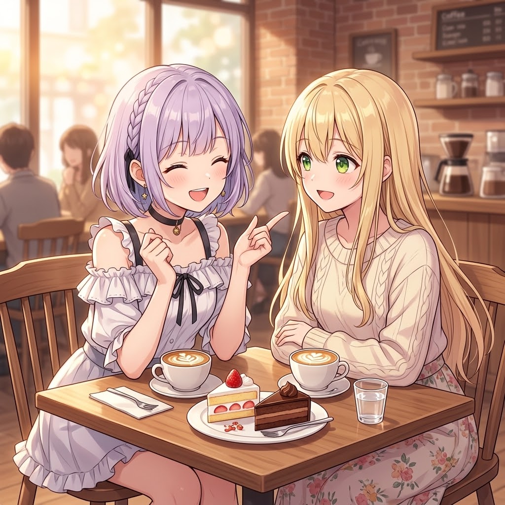 カフェでゆっくり | の人気AIイラスト・グラビア