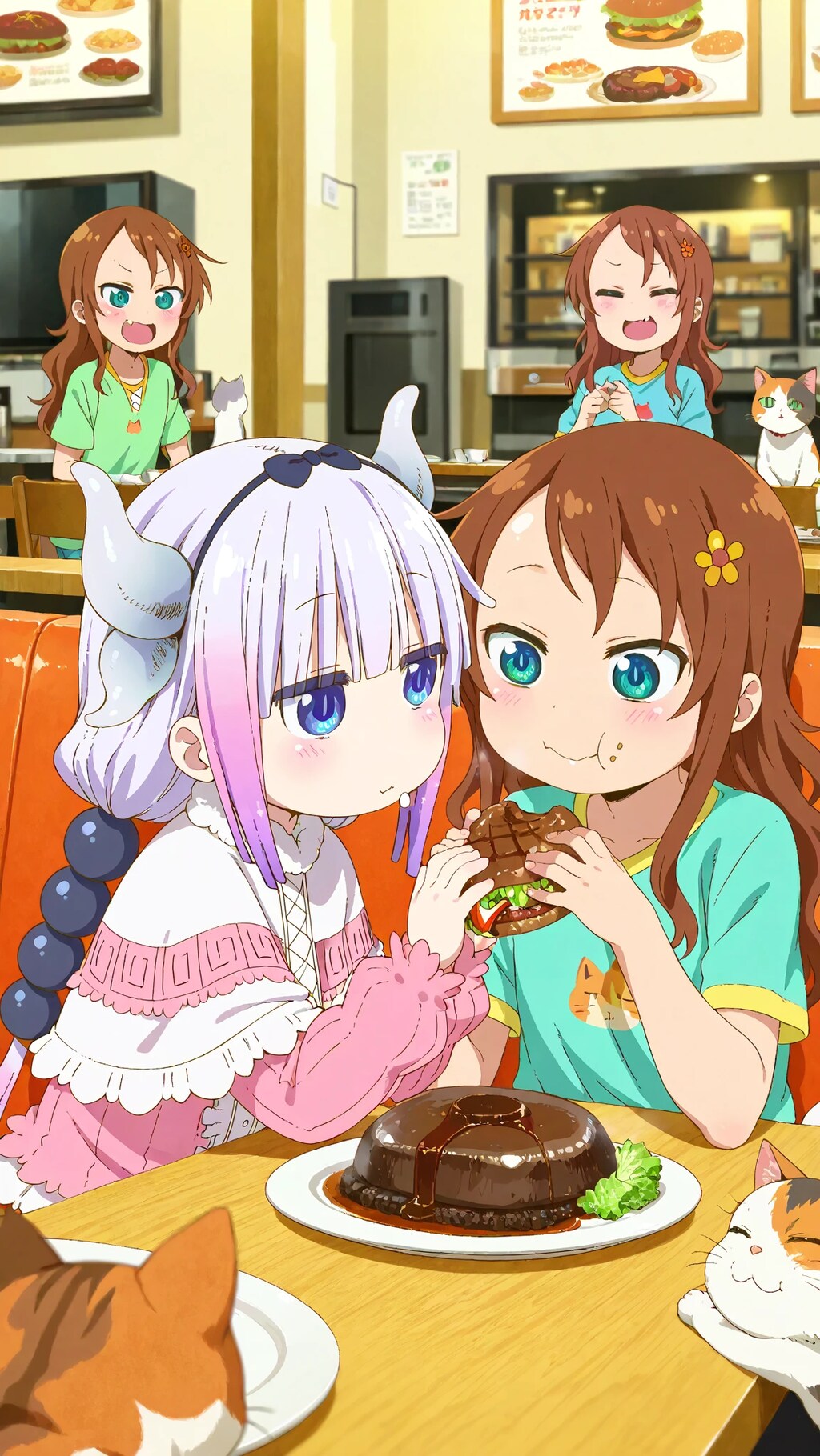 小林さんちのメイドラゴン　カンナカムイ・才川リコ　ファミリーレストラン！🐲