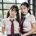 ノーパン女子校生 2枚目