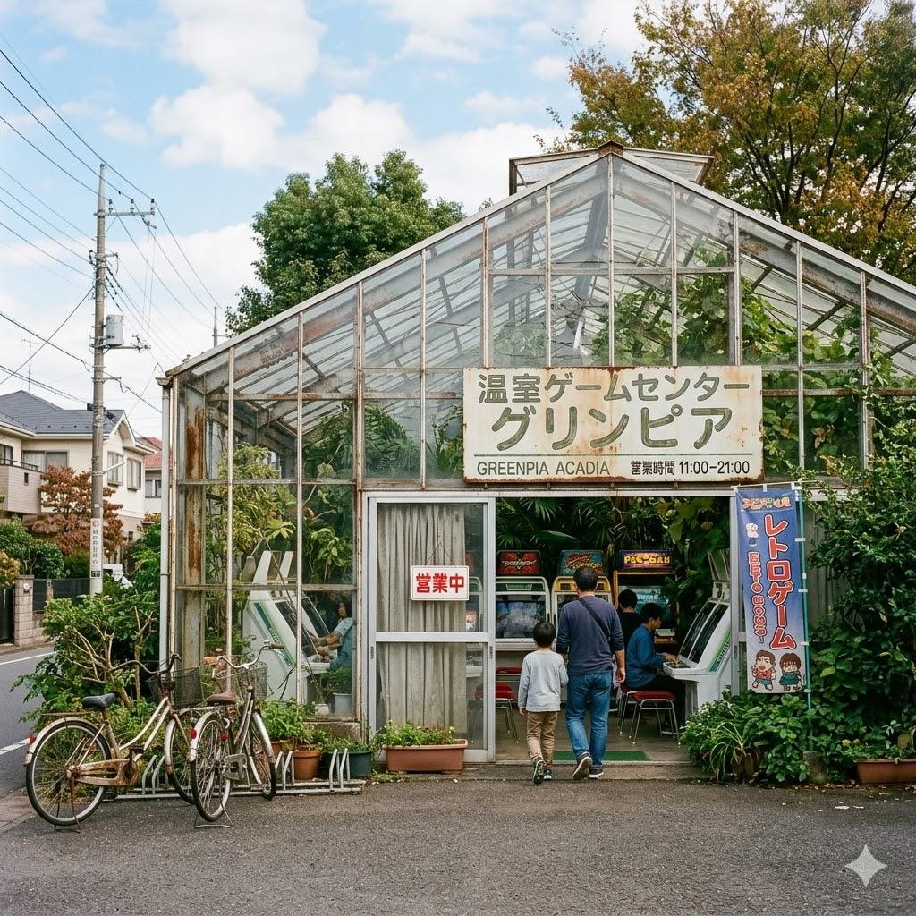 温室を利用したゲーセン
