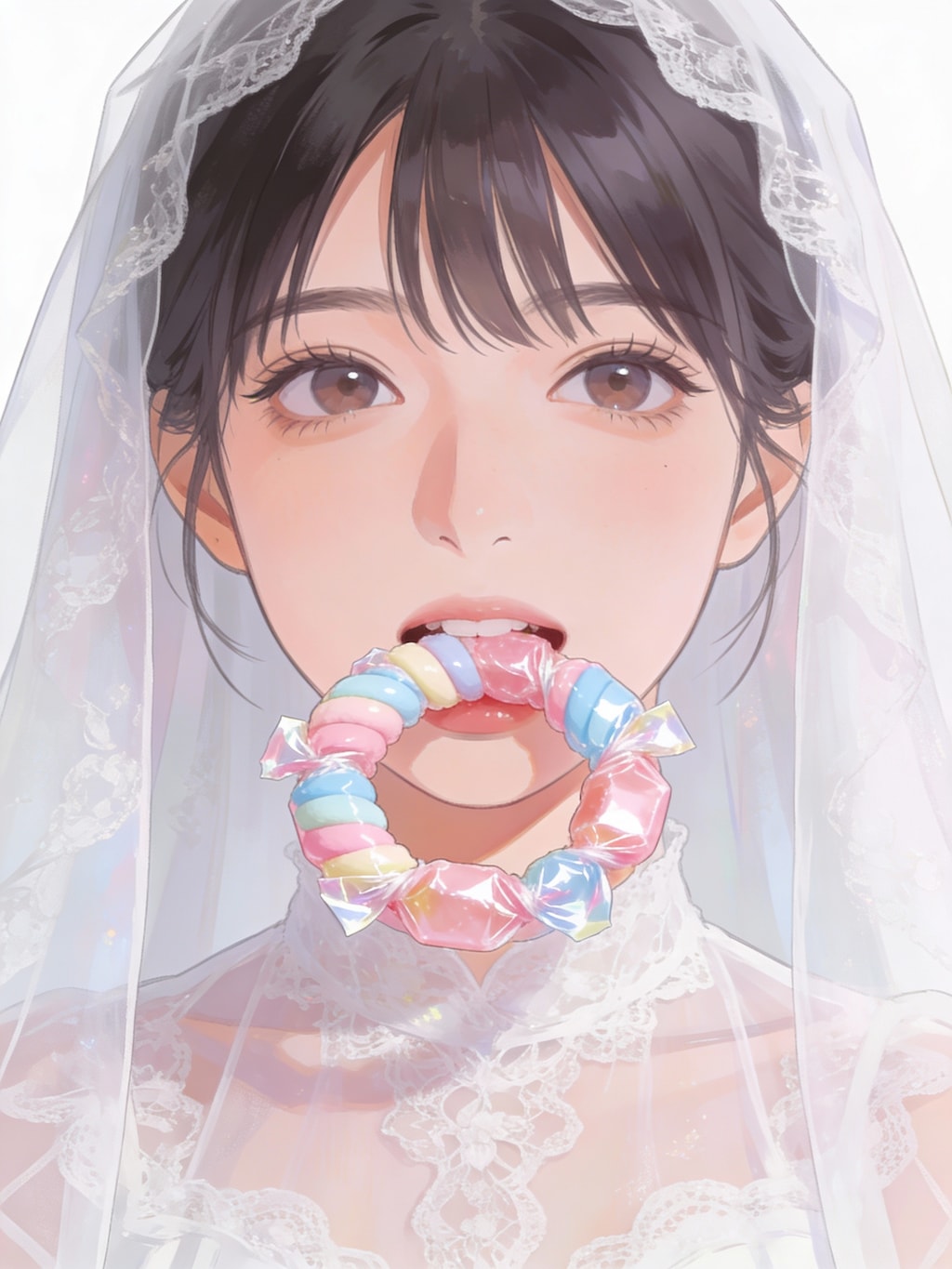 「　だって　くちで　って　・・・　？　」